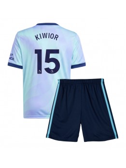 Arsenal Jakub Kiwior #15 Replika Tredje Kläder Barn 2024-25 Kortärmad (+ byxor)